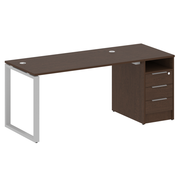 Рабочая станция Metal System Style БО.РС-СТП1.3 1812x720x750 (Венге Цаво/Серый металл)