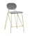 Стул Элис полубарный светло-серый (Стул полубарный Элис светло-серый)