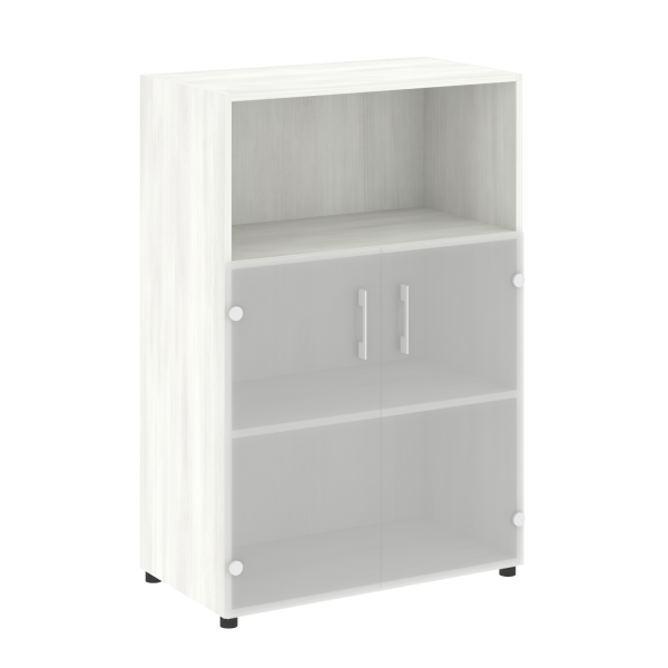 Шкаф широкий средний нужен топ LT.ST 2.2 800x450x1195 (Снежная Патина)