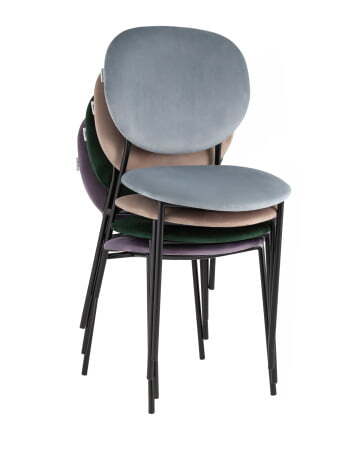 Стул Стенли велюр серый (Стул Стенли серый)