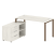 Рабочая станция с опорной тумбой левая Metal System Style БП.РС-СТС-2.3 Л 1500x1520x750 (Дуб Наварра/Серый металл)