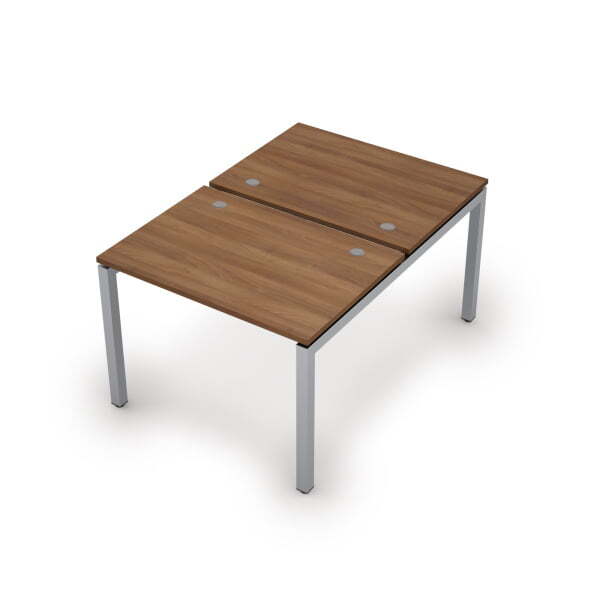 6МБ.5277 Бенч-система на 2 рабочих места (1000x1435x750) (Шамони темный/Алюминий матовый)