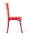 Стул Кроссбэк пластиковый красный (Стул пластиковый Кроссбэк красный)