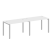 Рабочая станция на 2 раб.места Metal System Style БП.СМ-2.2 2400x720x750 (Дуб Наварра/Серый металл)