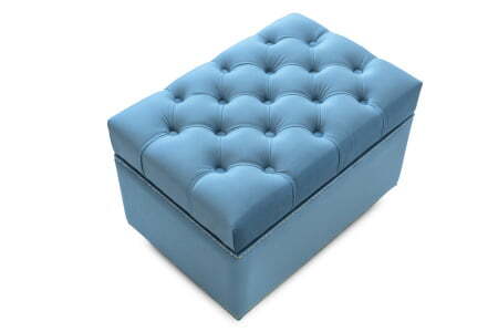 Пуф Marcele 600 (620x420x450) Голубой (Голубой)