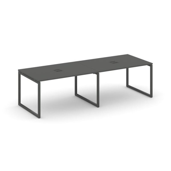 Стол переговорный SN-4O.SPRG-011 (1960х980х750) (Антрацит/Металл Антрацит)