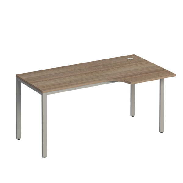 Стол эргономичный правый на металлокаркасе  Комфорт МП2 К 196 1600x900x750 (Дуб шамони темныйСерый)