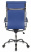Кресло руководителя CH-993 синий эко.кожа крестов. металл хром (Синий)