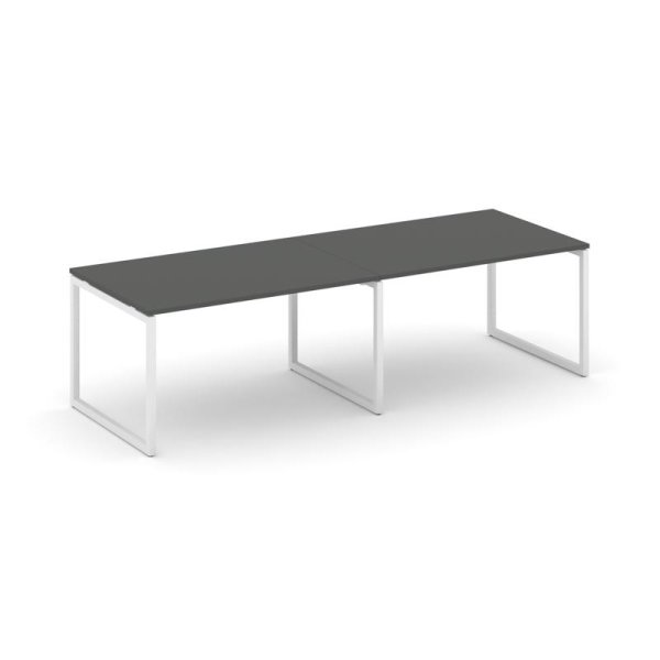 Стол переговорный SN-4O.SPRG-011.3 (1960х980х750) (Антрацит/Металл Белый)