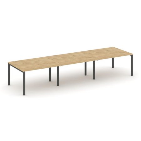 Стол переговорный SN-6P.SPRG-052.3 (3540х1180х750) (Тиквуд Светлый/Металл Антрацит)