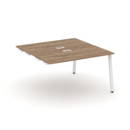 Стол-приставка к опорным элементам SN-6A.DPRS-023 (1380х1632х750) (Дуб Табак/Металл Белый)