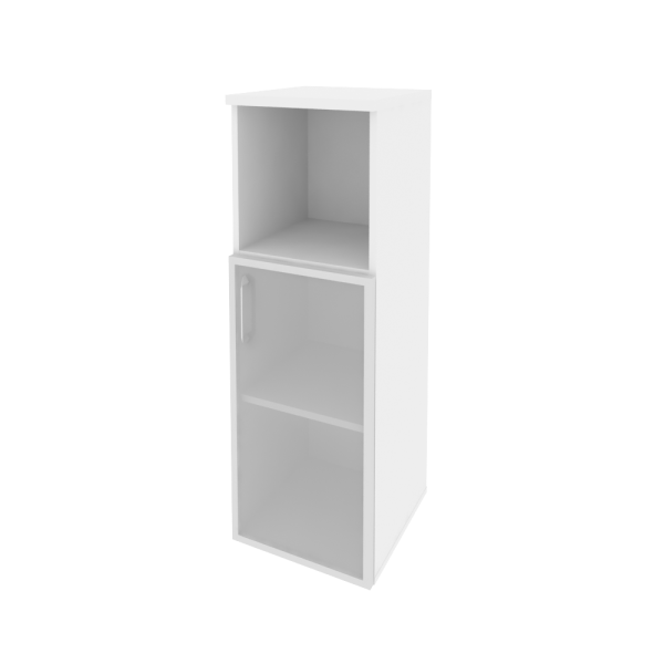 Шкаф средний узкий правый Onix O.SU-2.2RR 400x420x1207 (Белый Бриллиант)