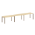 Рабочая станция на 3 раб. места Metal System Style БП.СМ-3.3 4200x720x750 (Дуб Наварра/Серый металл)