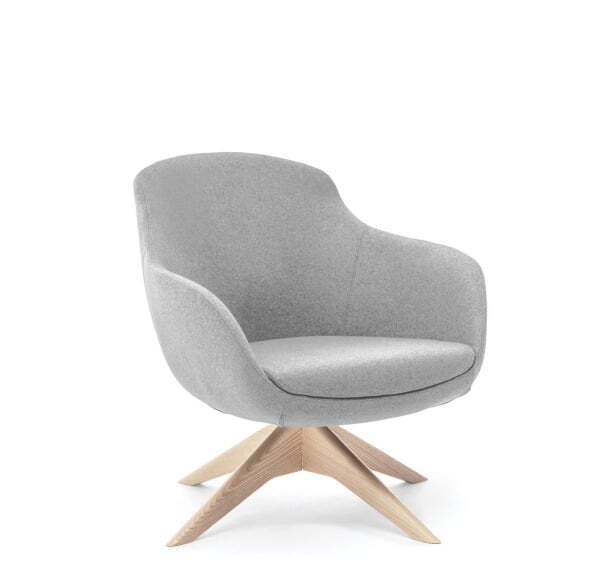 NOBLE WOOD Кресло крутящ. (Светло-Серый/Дуб)