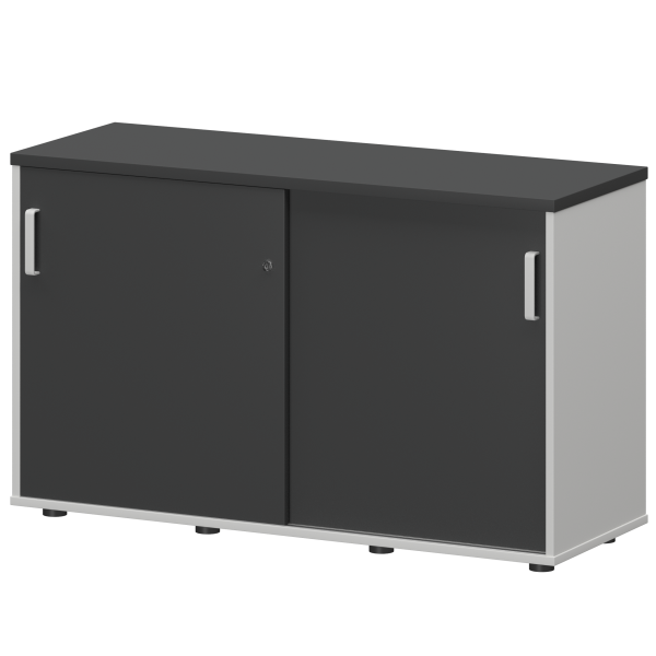 Тумба-купе Смарт СМТ-12К Тип2 1236x444x750 (Белый/Графит)