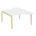 Рабочая станция на деревянных опорах Onix Wood OW.D.SA-2 1380x1995x750 (Тиквуд Светлый/Дуб Темный)
