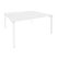 Рабочая станция на П-образном м/к Onix O.MP-D.RS-2.4.7 1580x1475x750 (Тиквуд Темный/Белый Металл)