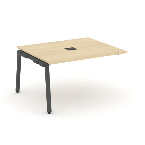 Проходной наборный элемент переговорного стола SN-5A.NSPRG-032 (1180х1180х750) (Акация Лорка/Металл Антрацит)