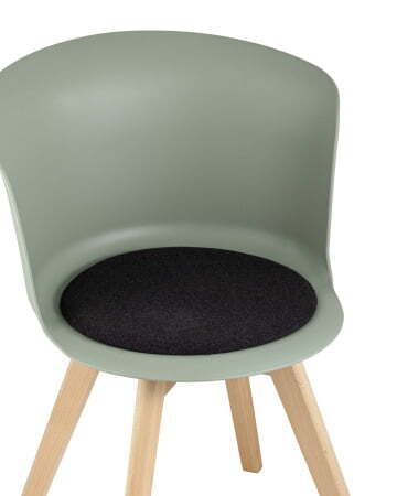 Стул Blossom с подушкой серо-зеленый (Стул пластиковый Blossom серо-зеленый)