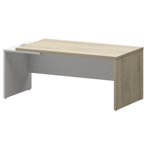 Стол руководителя левый Кортез KZ-18L 1800x900x750 (Кронберг/Белый)