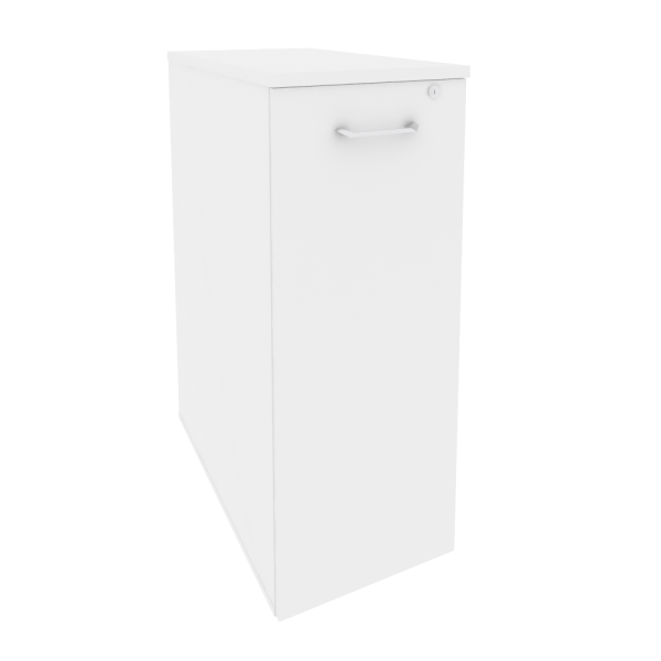 Тумба высокая выдвижная приставная/опорная Onix O.VTPO-8 432x800x1120 (Белый Бриллиант)