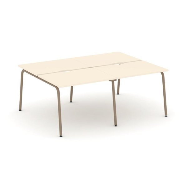 Рабочая станция 4 места ES.D.RS-4.1-VK (1960х1500х750) (Сатин/Металл Латте)