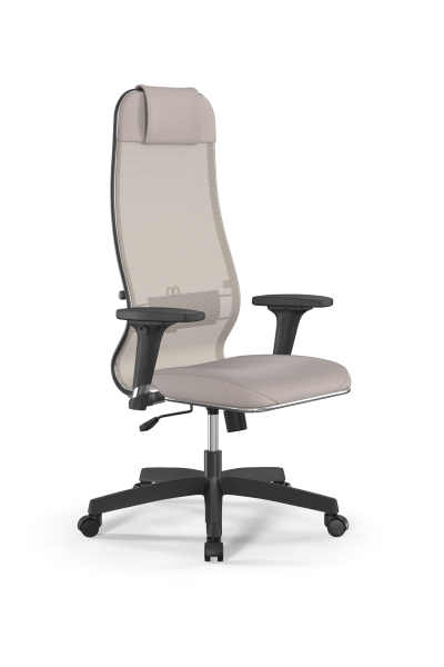 Кресло для руководителя Метта Sit 10 B1-115D - X2+Extra /Um00/Wm12/D02P(M09.B02.G15.W01) (Светло-бежевый)
