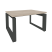 Стол журнальный Onix O.MO-SJ-1 780x600x450 (Тиквуд Светлый/Черный металл)