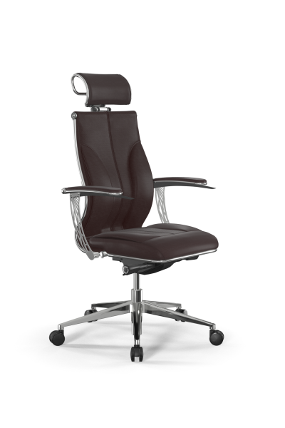 Кресло для руководителя Метта Samurai M3-11U - Infinity /Kc06/Wm06/U1mL-4c3/H2cL-3D(M26.B32.G25.W03) (Темно-коричневый)