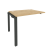Наборный элемент рабочей станции на П-образном м/к Onix O.MP-1.NRS-1.8 980x800x750 (Тиквуд Темный/Белый Металл)