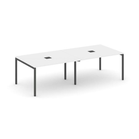 Стол переговорный SN-4P.SPRG-043 (2760х1180х750) (Белый/Металл Антрацит)