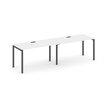 Рабочая станция 1 сторонняя SN-4P.ORS-002 (2360х600х750) (Белый/Металл Антрацит)