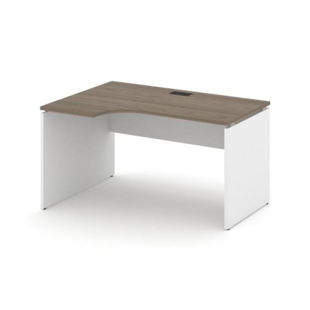Стол рабочий эргономичный SN-D.SPA-011(L) (1380х700/980х750) (Вяз Благородный/Белый)