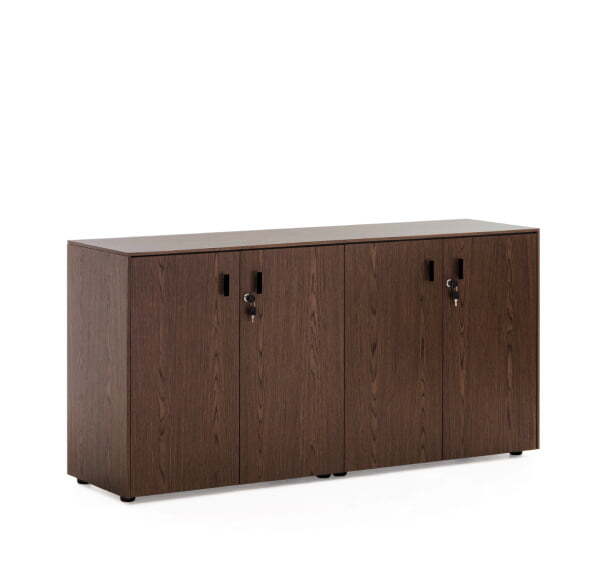 Шкаф низкий 4 двери Exe 101 721 1620x440x820 (Орех мароне)