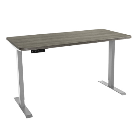 Стол c электроприводом LA-T33-2AR2 (1400x600x700-1200) (Серо-бежевый дуб | Серый)