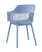 Стул Crocus с подушкой велюр голубой (Стул пластиковый Crocus голубой)