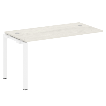 Проходной наборный элемент рабочей станции Metal System Style БП.ПРС-СП-1.3 1400x720x750 (Дуб Наварра/Белый металл)