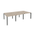 Рабочая станция на П-образном м/к Onix O.MP-D.RS-6.1.7 2940x1475x750 (Тиквуд Темный/Белый Металл)