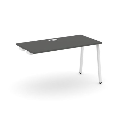 Стол-приставка к опорным элементам SN-4A.OPRS-004 (1580х600х750) (Антрацит/Металл Белый)