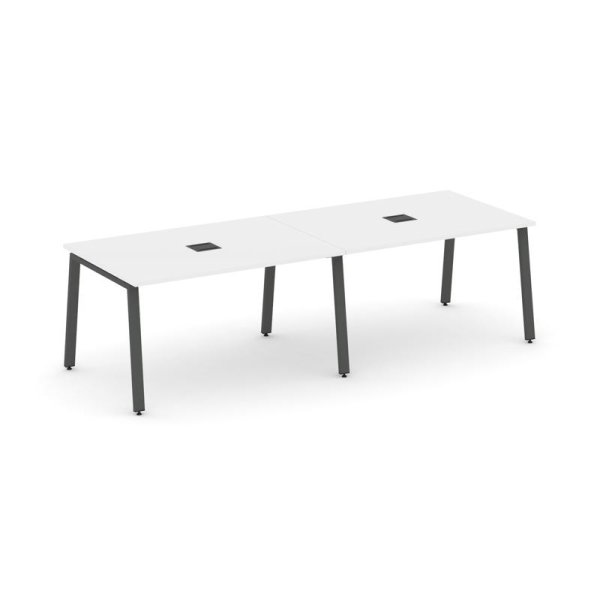 Стол переговорный SN-6A.SPRG-011 (1960х980х750) (Белый/Металл Антрацит)