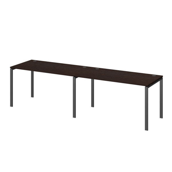 Бенч линейный на 2 рабочих места Арго-М АМБЛ-002.60 2400x600x760 (Дуб венге/Антрацит)