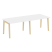 Стол переговорный на деревянных опорах Onix Wood OW.PRG-2.2 2360x980x750 (Тиквуд Светлый/Дуб Темный)
