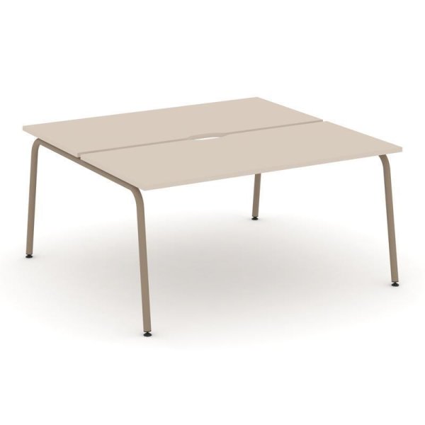 Рабочая станция 2 места ES.D.RS-2.4-VK (1580х1500х750) (Капучино/Металл Латте)