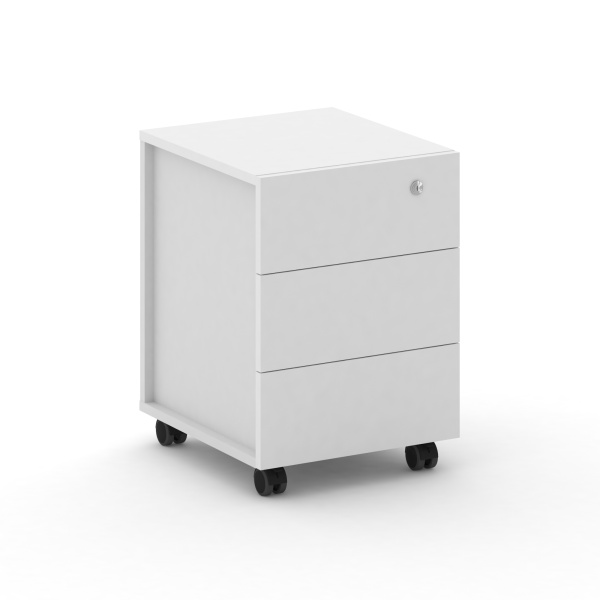 Тумба мобильная Cross CRF.TM-1 (420x460x587) (Белый F-Белый Бриллиант UM)