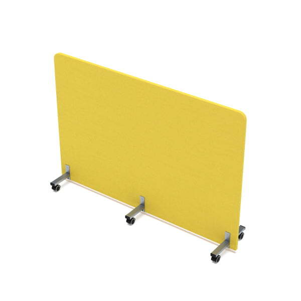 Акустическая мобильная перегородка SOFTOffice 011.МП.1611 1600x377x1100 (Lemon)
