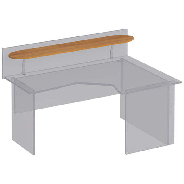 Полка овальная под кронштейны Формула ФР 403 1600x300x16 (Вяз светлый)