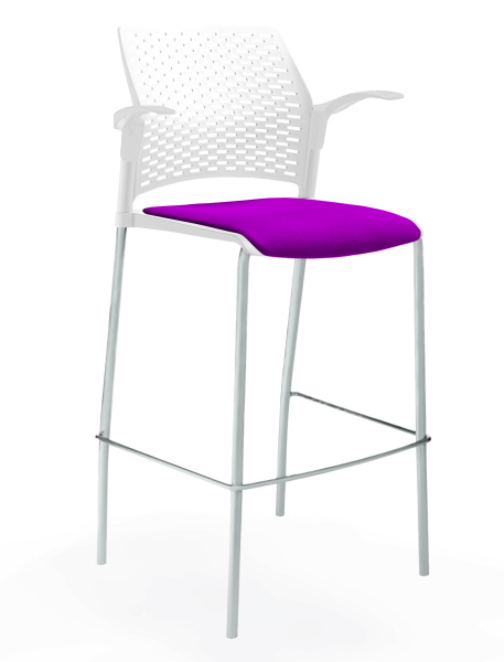 Стул барный Rewind ЦБ-00016930 Фуксия/Белый (Фуксия/Белый)