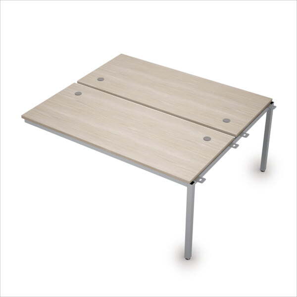 6МБС.274 Сдвоенные бенч-системы, средний модуль (1600x1435x750) (Шамони светлый/Алюминий матовый)