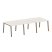 Стол для переговоров (3 столешницы) на А-образном м/к Metal System Style БА.ПРГ-3.1 3000x1235x750 (Дуб наварра/Серый металл)