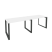 Рабочая станция на О-образном м/к Onix O.MO-RS-2.2.7 2360x720x750 (Тиквуд Темный/Белый Металл)